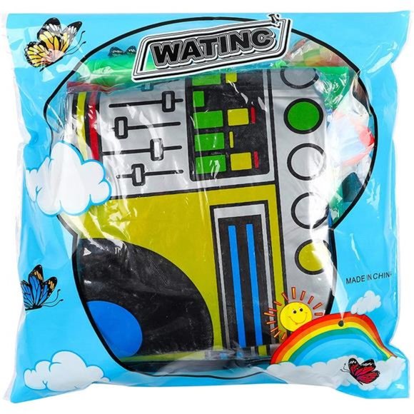 5Pcs Inflatable Rock Star Party Favor, Inflatable Boom Box Mobile Phone Guitar - Picture 5 of 5